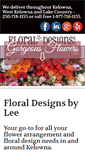 Mobile Screenshot of floraldesignsbylee.com