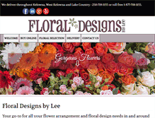 Tablet Screenshot of floraldesignsbylee.com